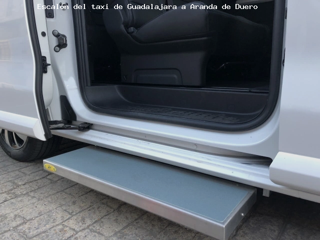 Taxi con escalón de Guadalajara a Aranda de Duero